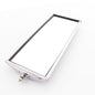 Peterson 617X Stainless Steel 6-1/2" x 16" Pillow-Back Convex Wide Angle Mirror