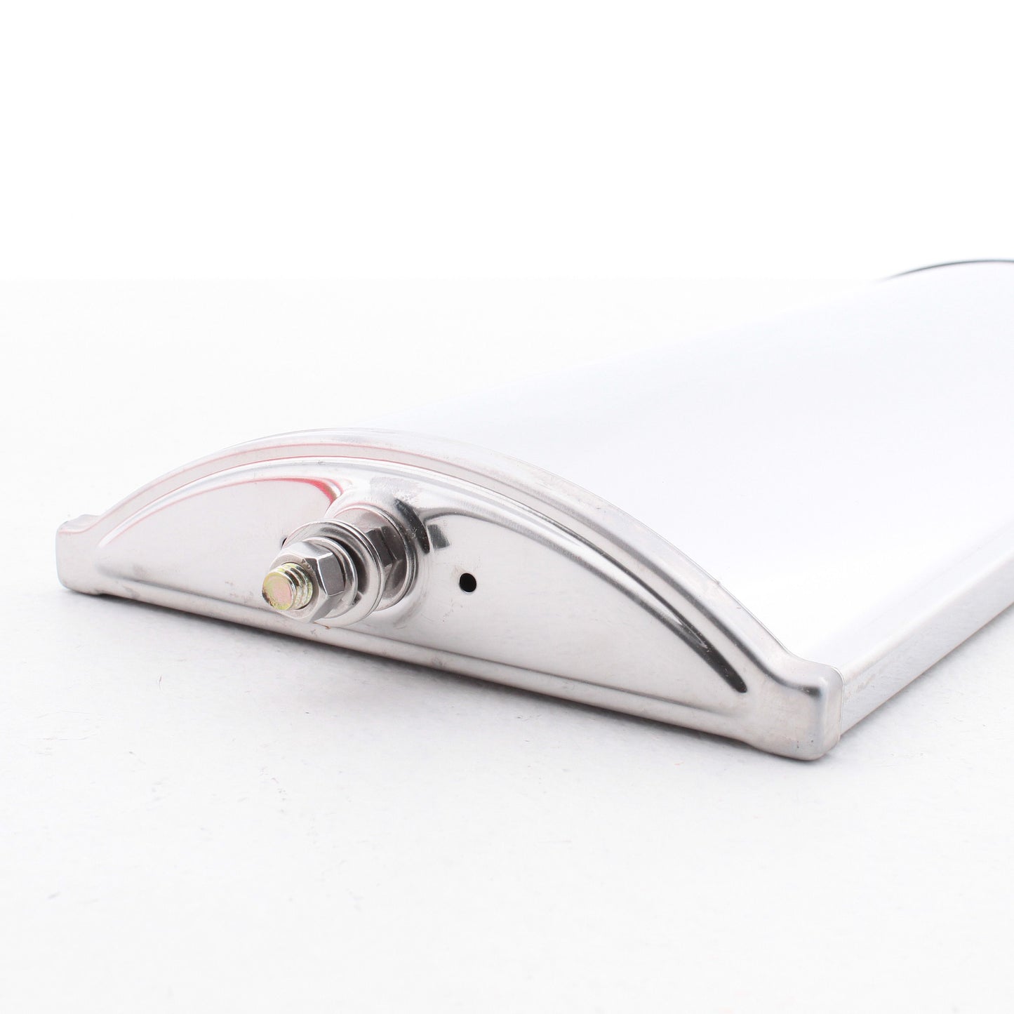 Peterson 617X Stainless Steel 6-1/2" x 16" Pillow-Back Convex Wide Angle Mirror