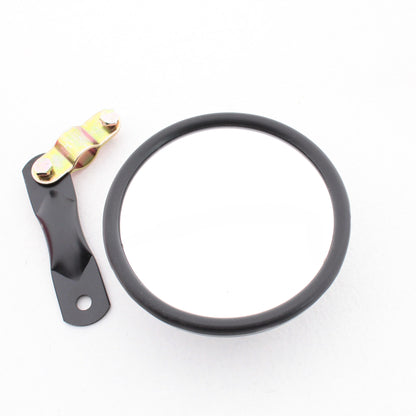 Peterson 654 Black 5" Convex Mirror Head Universal Clamp-On