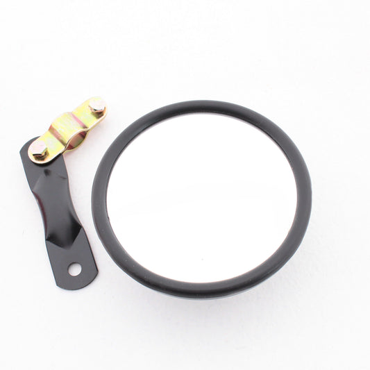 Peterson 654 Black 5" Convex Mirror Head Universal Clamp-On
