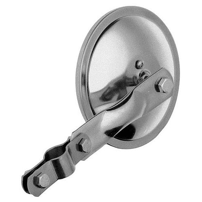 Peterson 655X Stainless-Steel 6" Convex Mirror Head Clamps to Assembly Arm