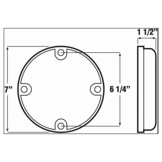 Peterson 717A Amber Turn Signal Parking Light Assembly