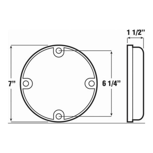 Peterson 717C Clear Turn Signal Parking Light Assembly