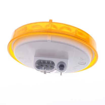 Peterson 817A36 4" Round Amber LED Turn Signal Front & Rear Grommet Mount