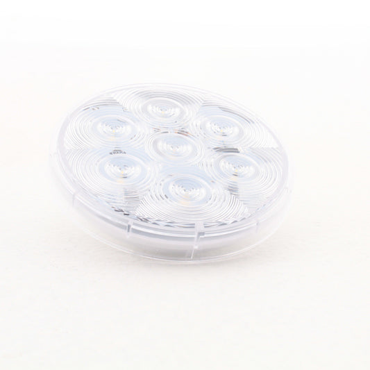 Peterson 817C-7 7-Diode Clear 4" LED Round Back-Up Light No Grommet Skirted