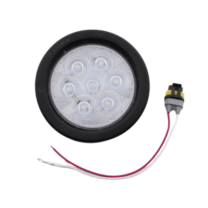 Peterson 817KC7 Clear 4" LED Back-Up Light LumenX AMP Grommet Mount