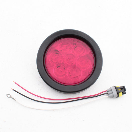 Peterson 817KR7 Red 4" Round Stop Turn Tail Light LED Compatible