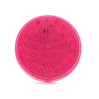 Peterson 817R36 4" LED Stop Turn Tail Light Red Round AMP Grommet Mount