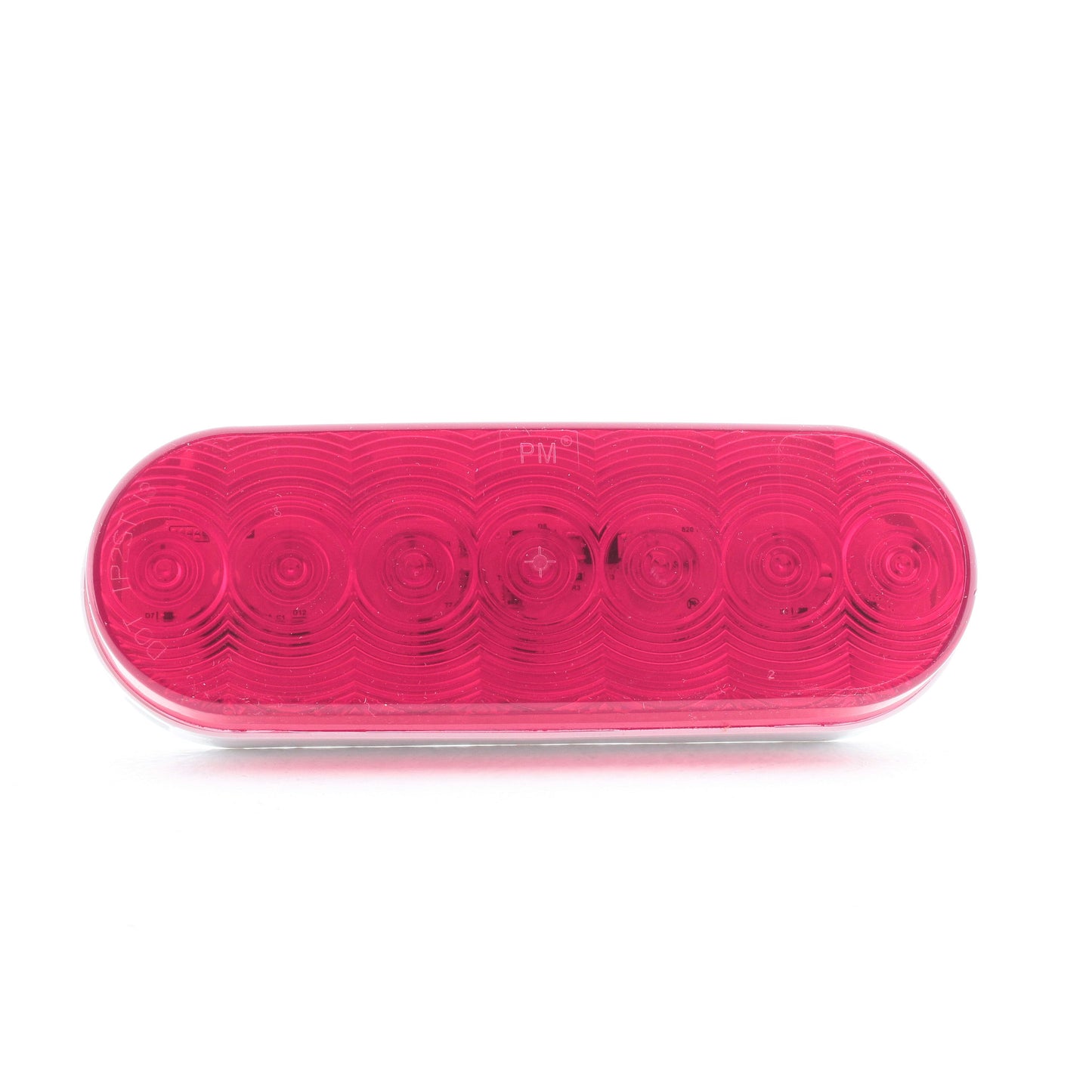 Peterson 820R7 Red Oval LED Stop Turn Tail Light AMP Grommet Mount 6.5" x 2.25"