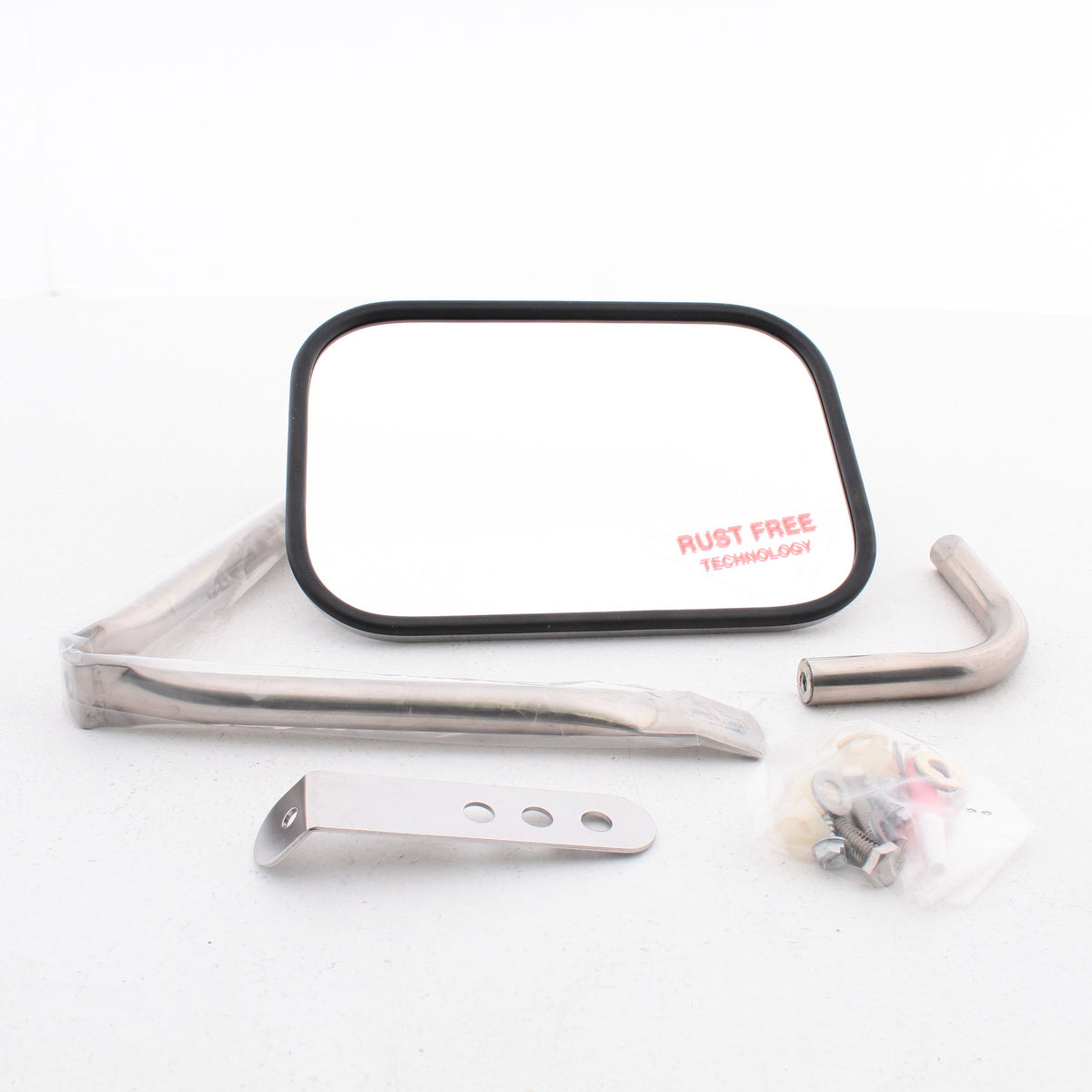 Peterson 821 Universal 7.5" x 10.5" Low Mount Mirror Head Stainless Steel