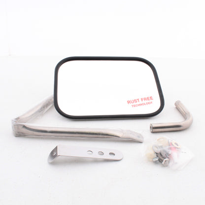 Peterson 821 Universal 7.5" x 10.5" Low Mount Mirror Head Stainless Steel
