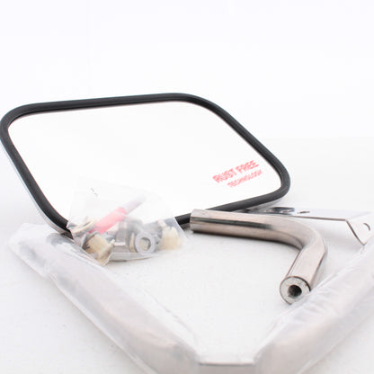 Peterson 821 Universal 7.5" x 10.5" Low Mount Mirror Head Stainless Steel