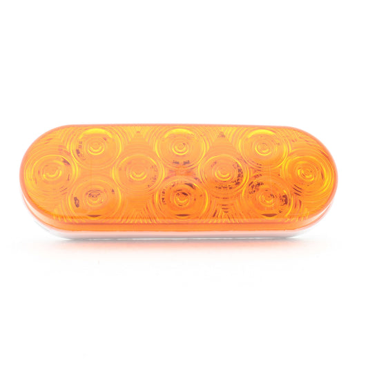 Peterson 821A10 Amber LED Oval Turn Signal Grommet Mount Kit Front & Rear