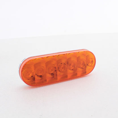Peterson 821A-7 Amber LumenX Oval LED Turn Signal Front & Rear PL3 Grommet