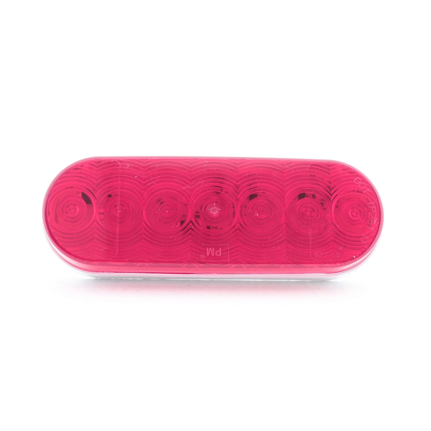 Peterson 821R7 Red LED Oval Stop Turn Tail Light Grommet Mount 6.5" x 2.25"