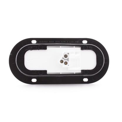 Peterson 822R7 Red LumenX Oval LED Stop Turn Tail Light PL3 Housing Flange Mount