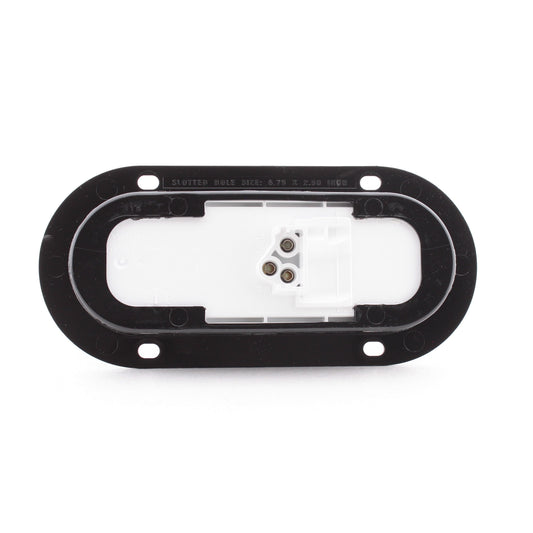 Peterson 822R7 Red LumenX Oval LED Stop Turn Tail Light PL3 Housing Flange Mount