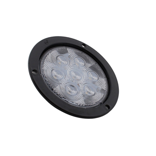 Peterson 824C7 LumenX 4" Round LED Backup Light Clear PL3 Flange Mount