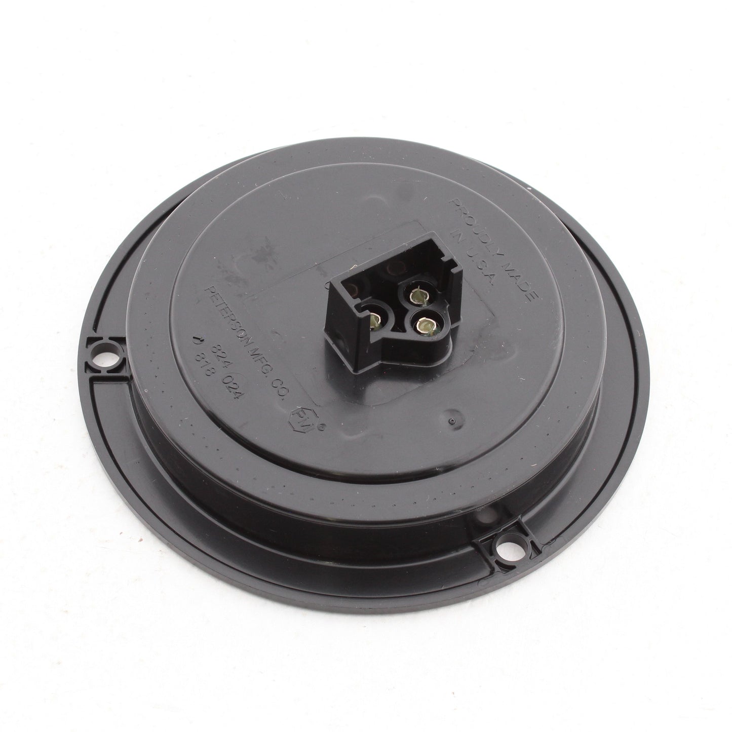 Peterson 824R7 Red Round LED 7-Diode Stop Turn Tail Light Flange Mount