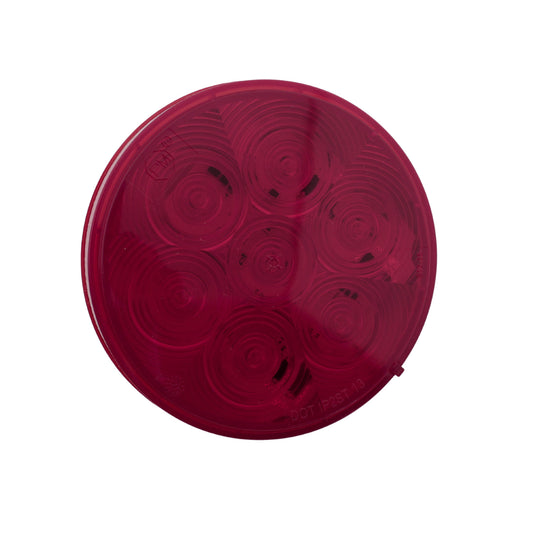 Peterson 826R7 4" Red Round LED Stop Turn Tail Lights Grommet Mount Kit