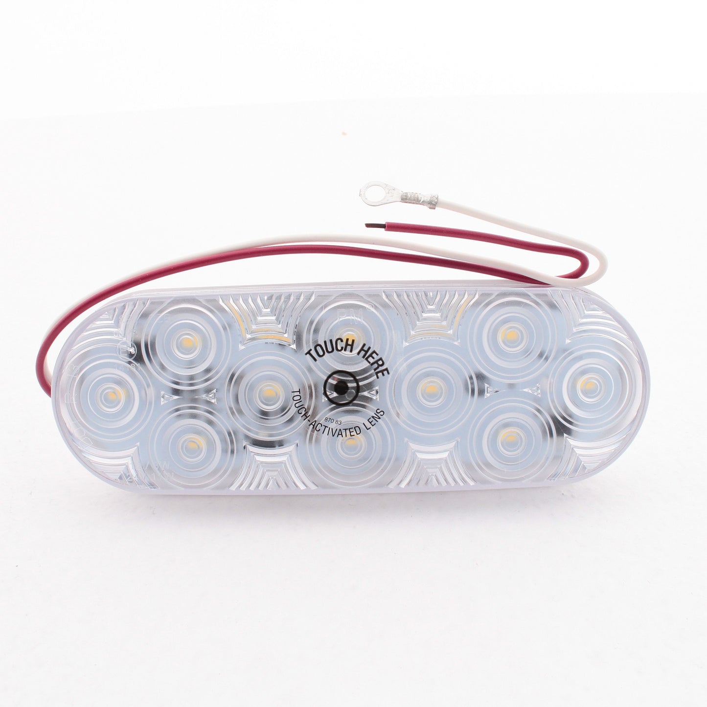 Peterson 870W Clear LumenX Oval LED Interior Dome Light Touch 400 Lumens