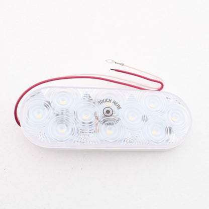 Peterson 870W Clear LumenX Oval LED Interior Dome Light Touch 400 Lumens