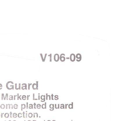 Peterson V106-09 Chrome Surface Guard Protection for Oblong Lights 4.3/4 x 2-3/8