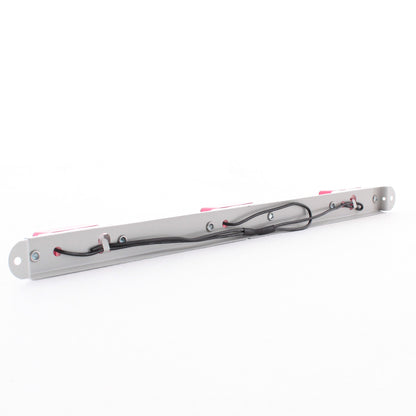 Peterson V1073R Red 16.5" Mini Bar White Frame with Three 107-Series Lights