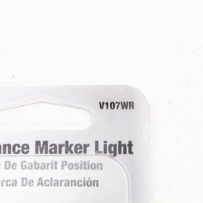 Peterson V107WR 3.25" Red Mini-Lite Clearance Side Marker Light w/ Base
