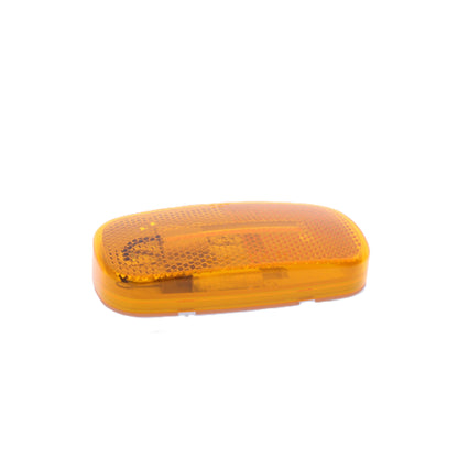 Peterson V108WA Amber Acrylic 4-1/8" Clearance Side Marker 1-Bulb Light w/Reflex