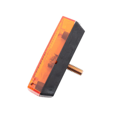 Peterson V114A Amber 2.75" Stud-Mount Clearance Side Marker Light w/ Reflex