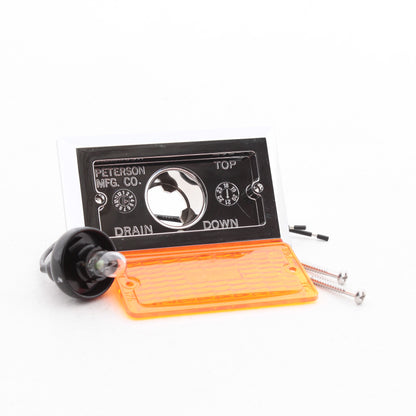 Peterson V126A Amber 3.75" Clearance Side Marker Light w/ Chrome-Plated Housing