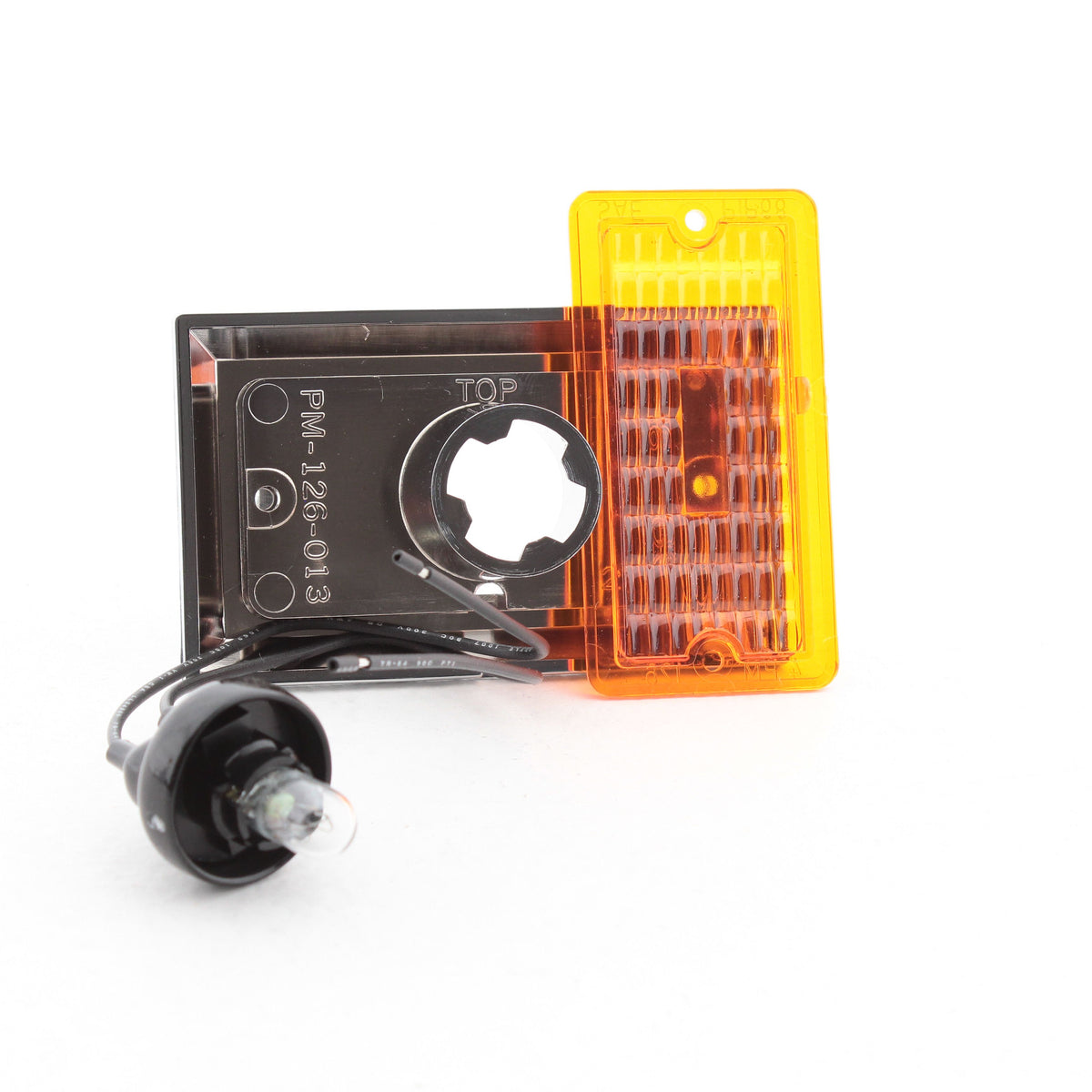 Peterson V126A Amber 3.75" Clearance Side Marker Light w/ Chrome-Plated Housing