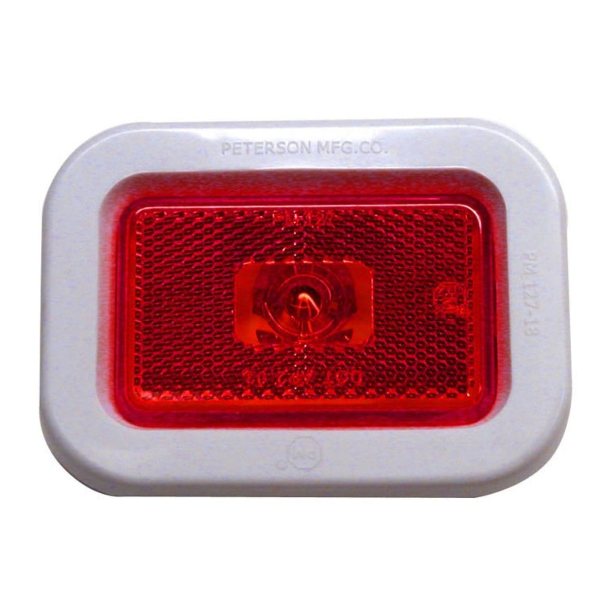 Peterson V127KR Red Rectangular Clearance Light Kit Grommet Mount