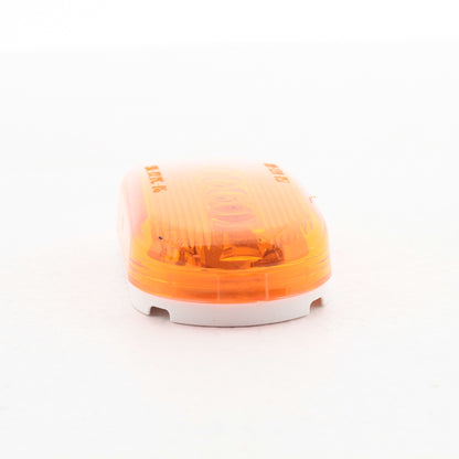 Peterson V135A Amber 4-1/8" Oblong Clearance Side Marker Light 2-Bulb w/ Reflex