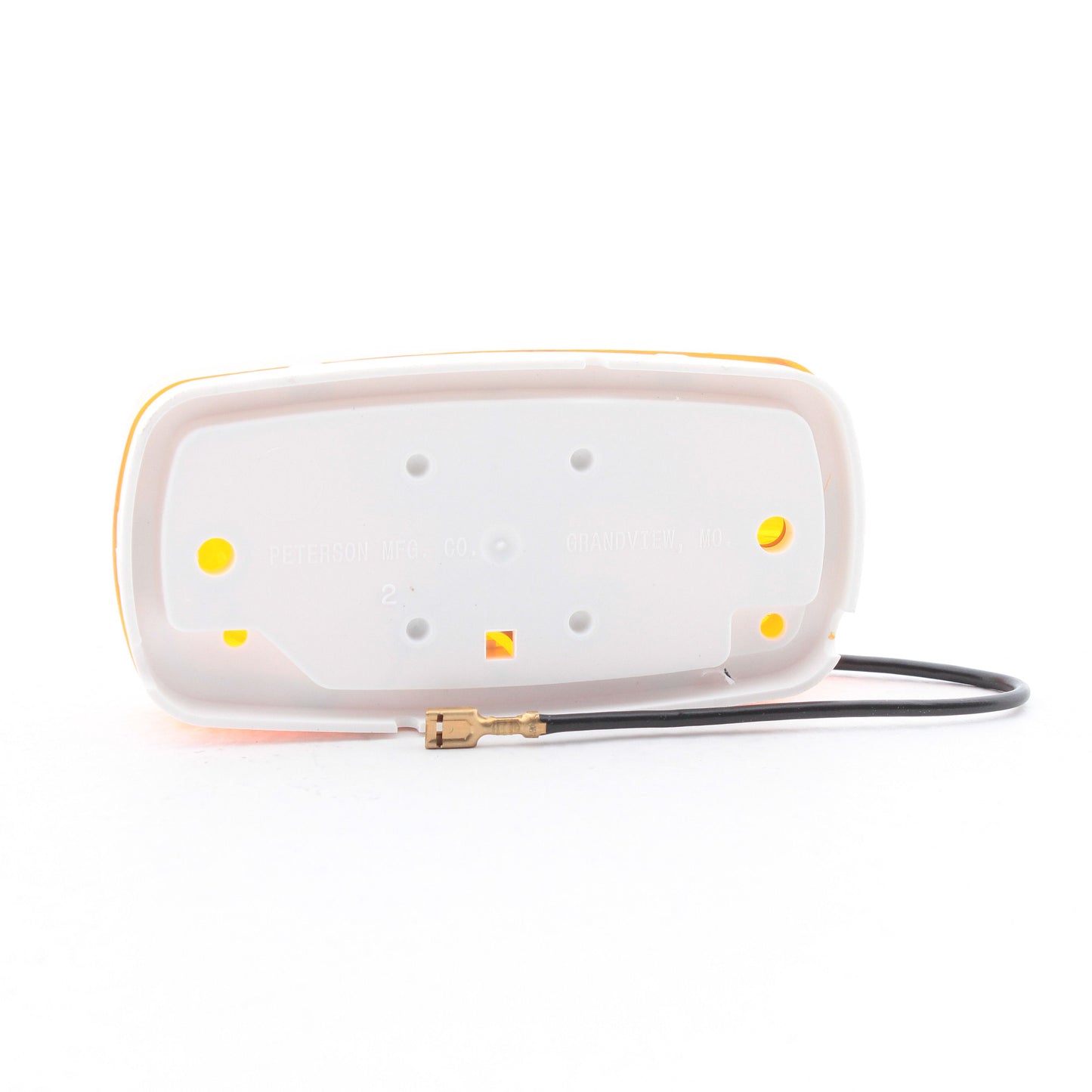 Peterson V138A 2-Bulb Amber Double Bulls-Eye Clearance Side Marker Light