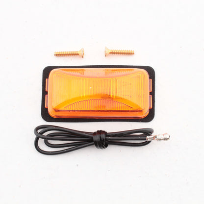Peterson V150KA Amber 2.5" x1.25" Rectangular Clearance Side Marker Light Sealed