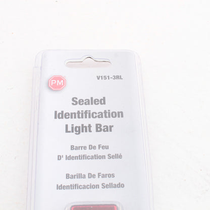Peterson V151-3RL Red Submersible Marine Trailer Light Bar w/ 60" Pre-Wired Lead