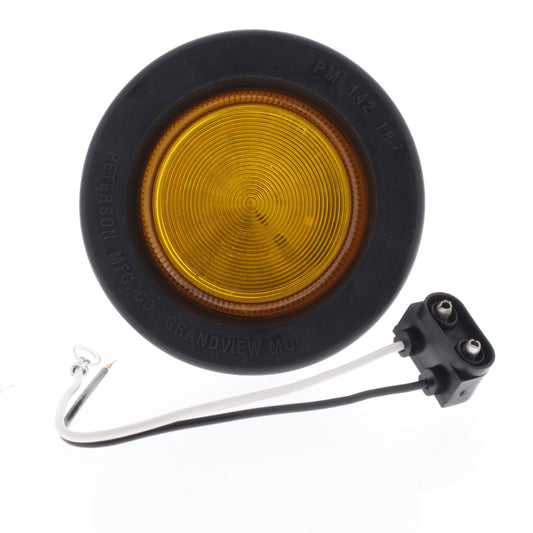 Peterson V162KA Amber 2.5" Piranha LED Clearance Side Marker Light Kit Grommet