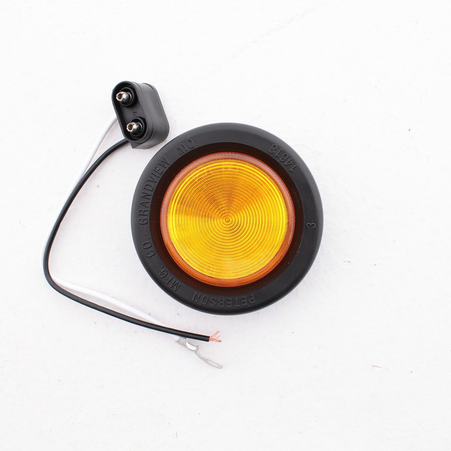Peterson V164KA Amber 2" Piranha LED Clearance Side Marker Light Kit for Trailer