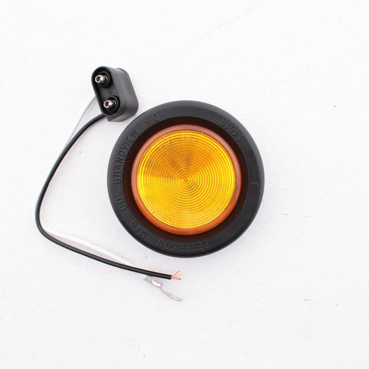 Peterson V164KA Amber 2" Piranha LED Clearance Side Marker Light Kit for Trailer