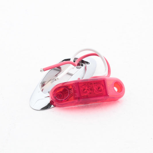 Peterson V168XR Red Piranha LED Slim-Line Clearance Side Marker Light 2-Diode