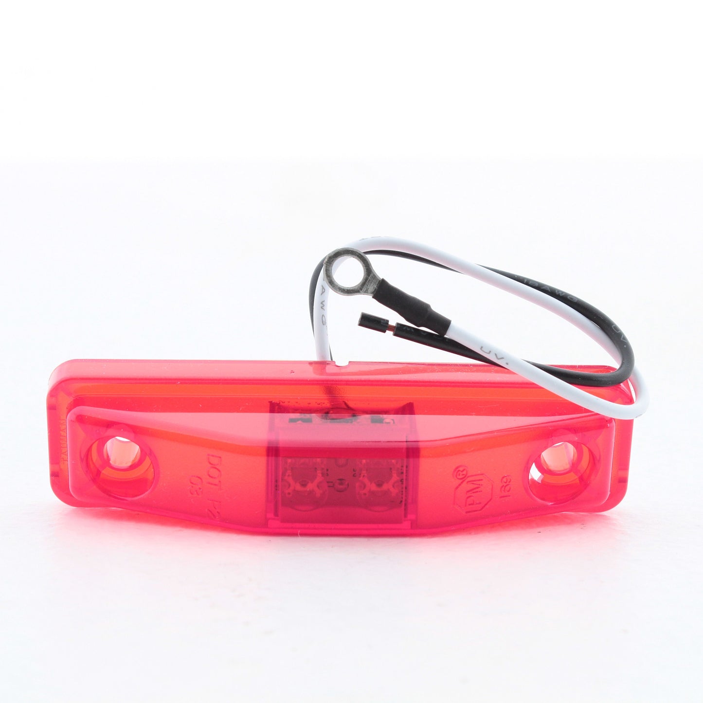 Peterson V169KR Red 4-1/16" Piranha LED Clearance Side Marker Light Kit Sealed