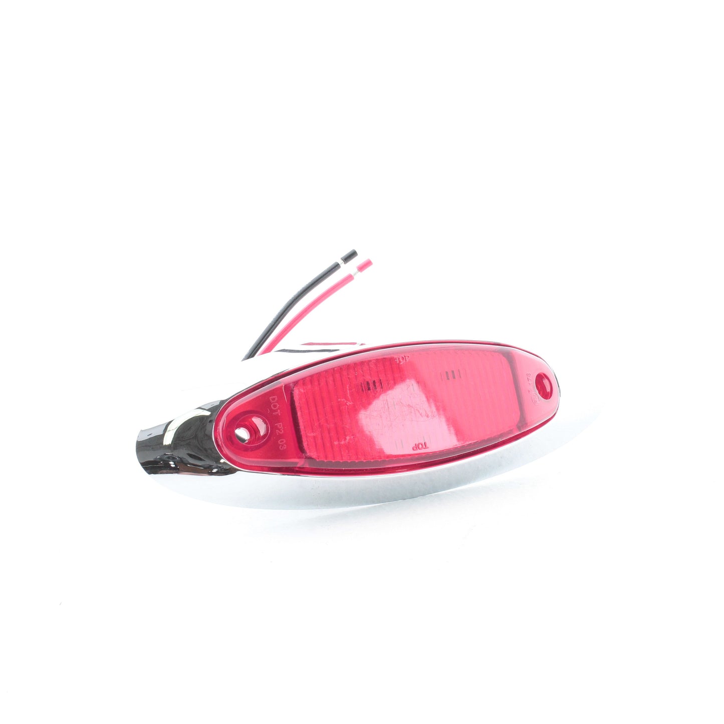 Peterson V178XR Red 6-5/8" Piranha LED Clearance Side Marker Light Kit 4-Diode