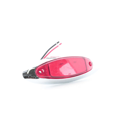Peterson V178XR Red 6-5/8" Piranha LED Clearance Side Marker Light Kit 4-Diode