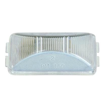 Peterson V203C Clear Rectangular LED License Light 2.48" x 1.2" 12 Volts