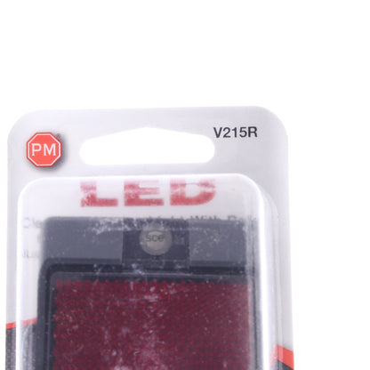 Peterson V215R Red LED Clearance Side Marker Light 3.94" x 1.13" w/ Reflex
