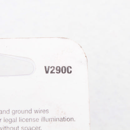 Peterson V290C White Single Diode LED Utility License Light Top Mount w/ Spacer