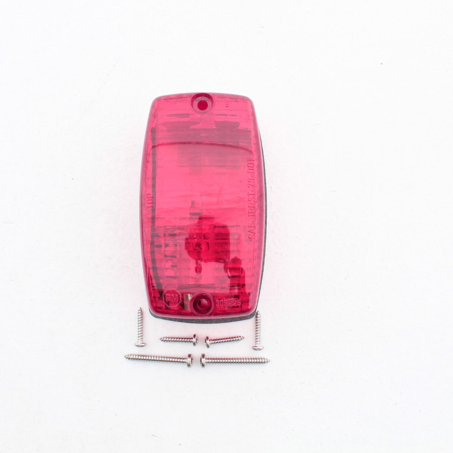 Peterson V306R 4-9/16" Red Surface-Mount Rear Stop Turn & Tail Light for Trailer