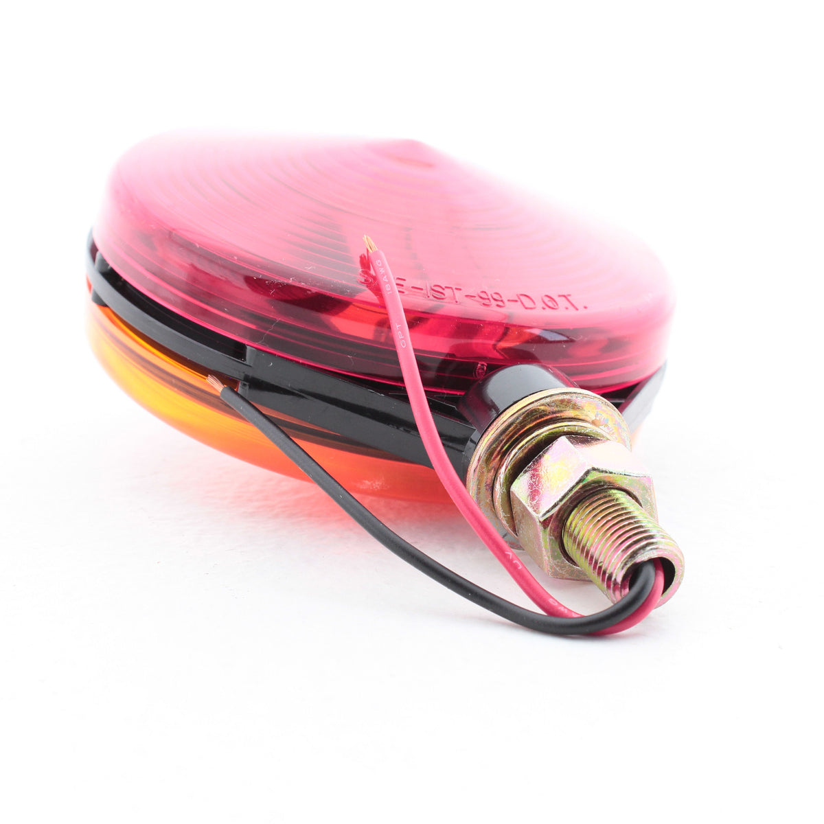 Peterson V3132RA Amber/Red 4-1/8" Double-Face Park & Turn Signal Pedestal-Mount